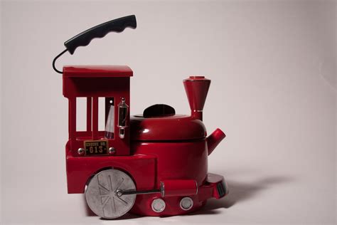 metal train in tea box|Train Teapot .